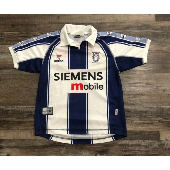 Walon Alianza Lima Peru Soccer Jersey Mens Small #7 Aero Continente Siemens - Picture 1 of 5